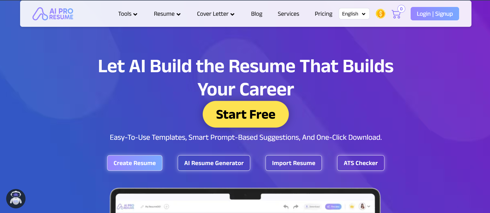 AI Pro Resume preview